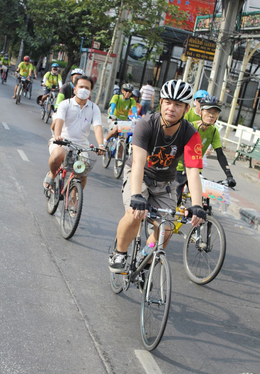 ภาพบรรยากาศขณะปั่นจักรยาน