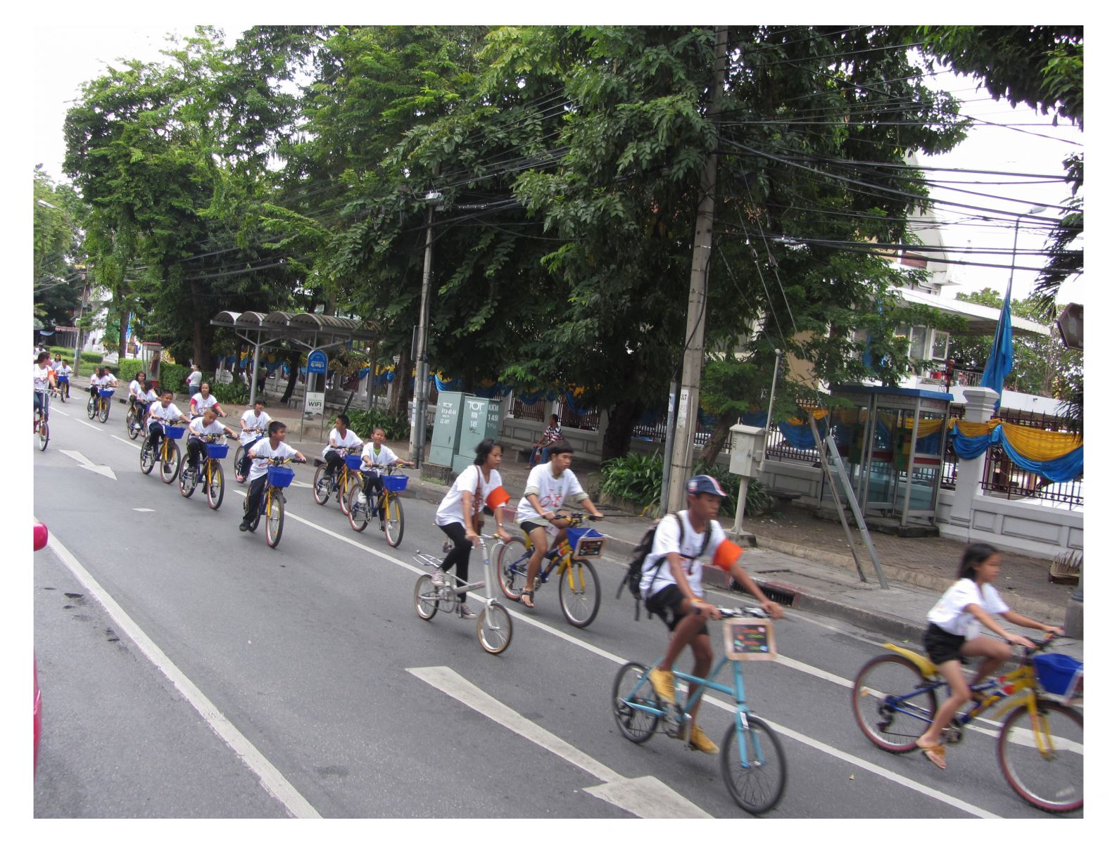 ภาพขบวนจักรยาน