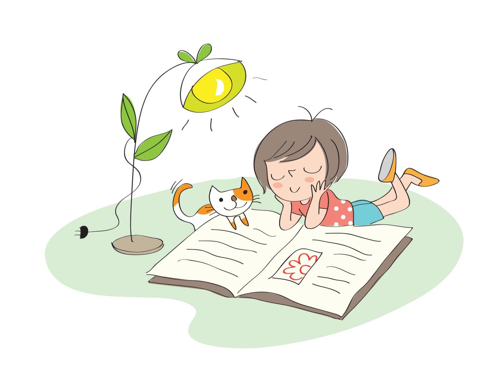 ภาพเด็กอ่านหนังสือ