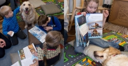 น้องหมาช่วยคุณหนูอ่านหนังสือในเอสโตเนีย