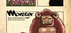 เจ้าของผลงาน Rambits ร่วมส่งผลงานในโครงการ ” เส้นโค้งของหัวใจ ” เส้นที่ 3 Monster