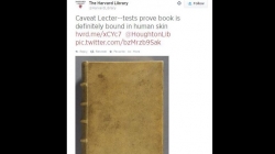 ฮาร์วาร์ดพบหนังสือเก่าใช้หนังมนุษย์ห่อปก