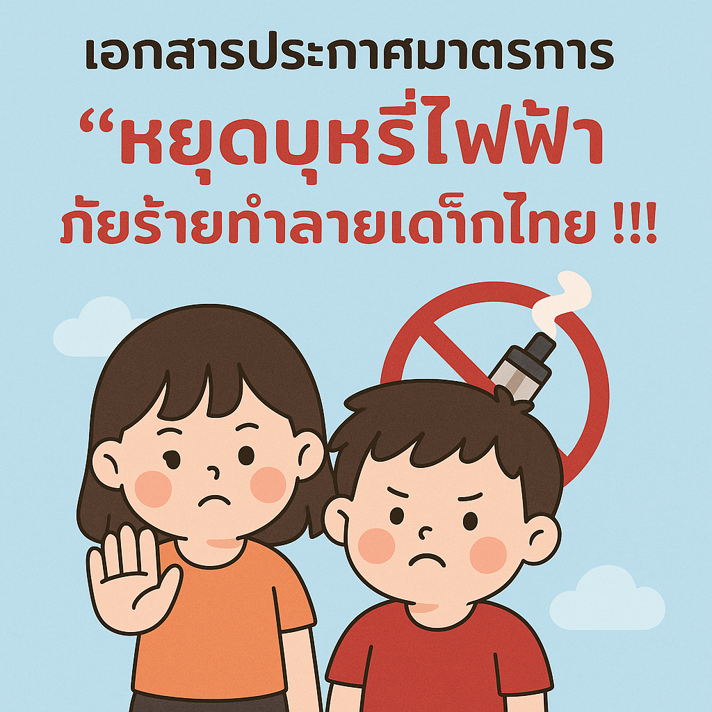 ภาพประกอบข่าวกิจกรรม 9 องค์กร ร่วมประกาศมาตรการ “ หยุดบุหรี่ไฟฟ้า ภัยร้ายทำลายเด็กไทย!!!